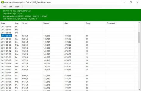 Alternate ConsumptionCalc Download Without