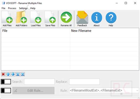 VovSoft Rename Multiple Files